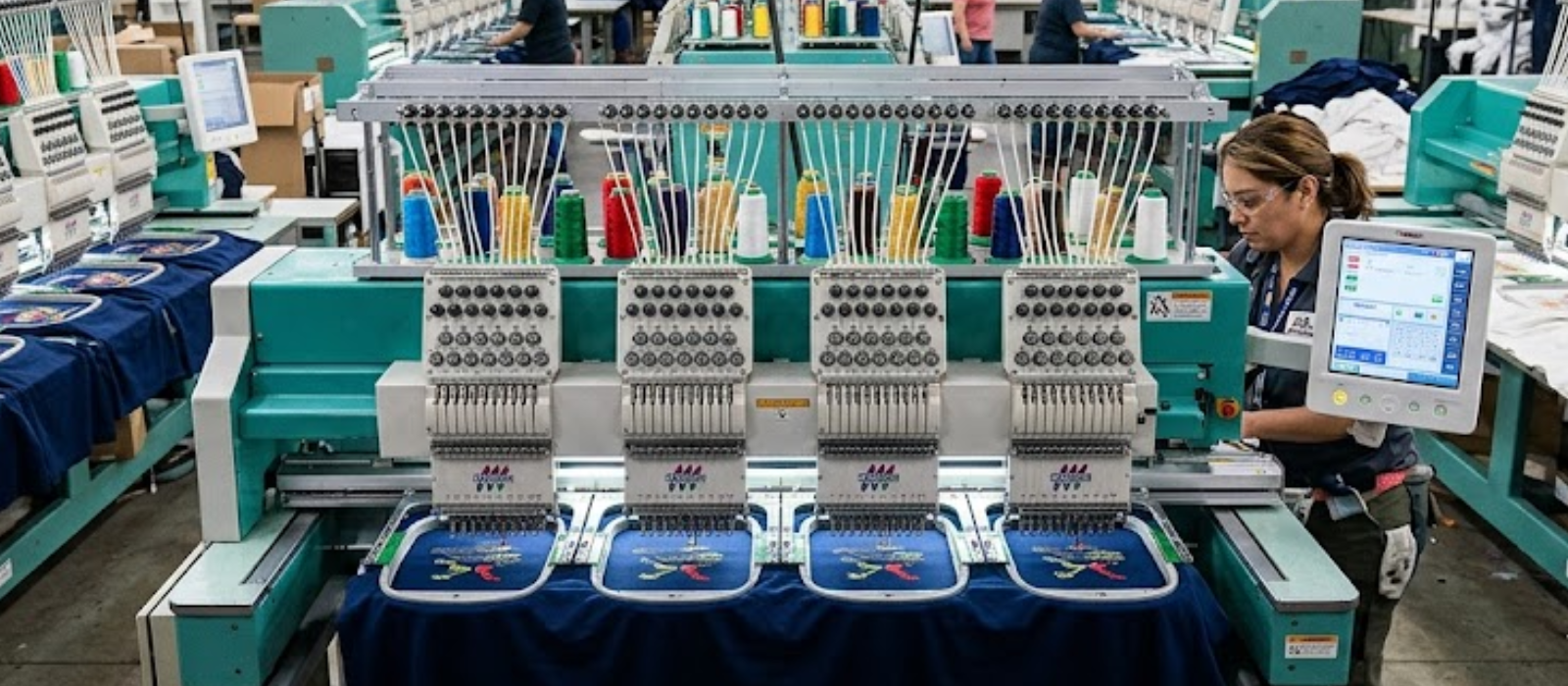 Multi-Head Computerized Embroidery Machines